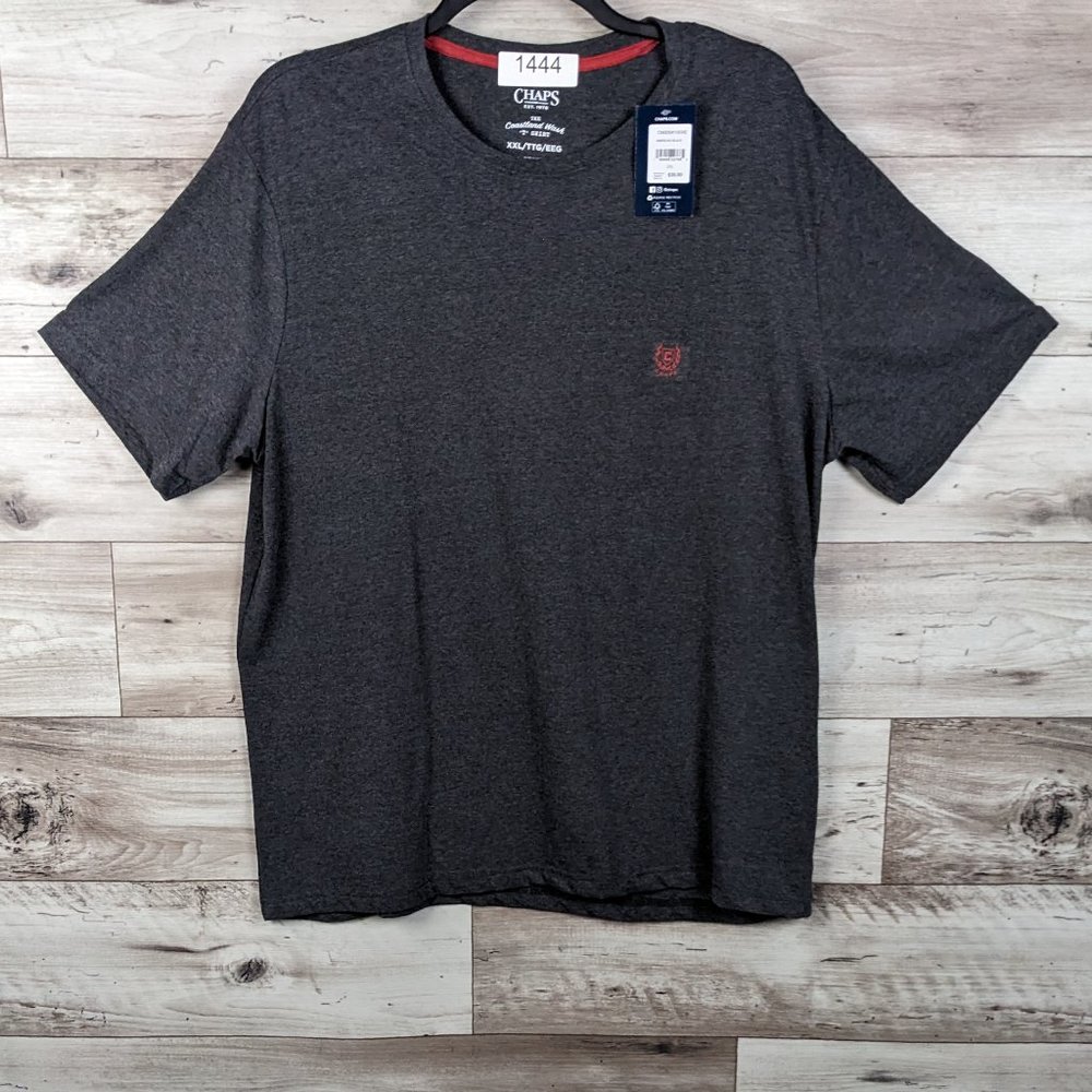 Chaps*‎ Men's Short Sleeve Crew Neck Straight Hem Pullover Tee-Shirt~ Size XXL